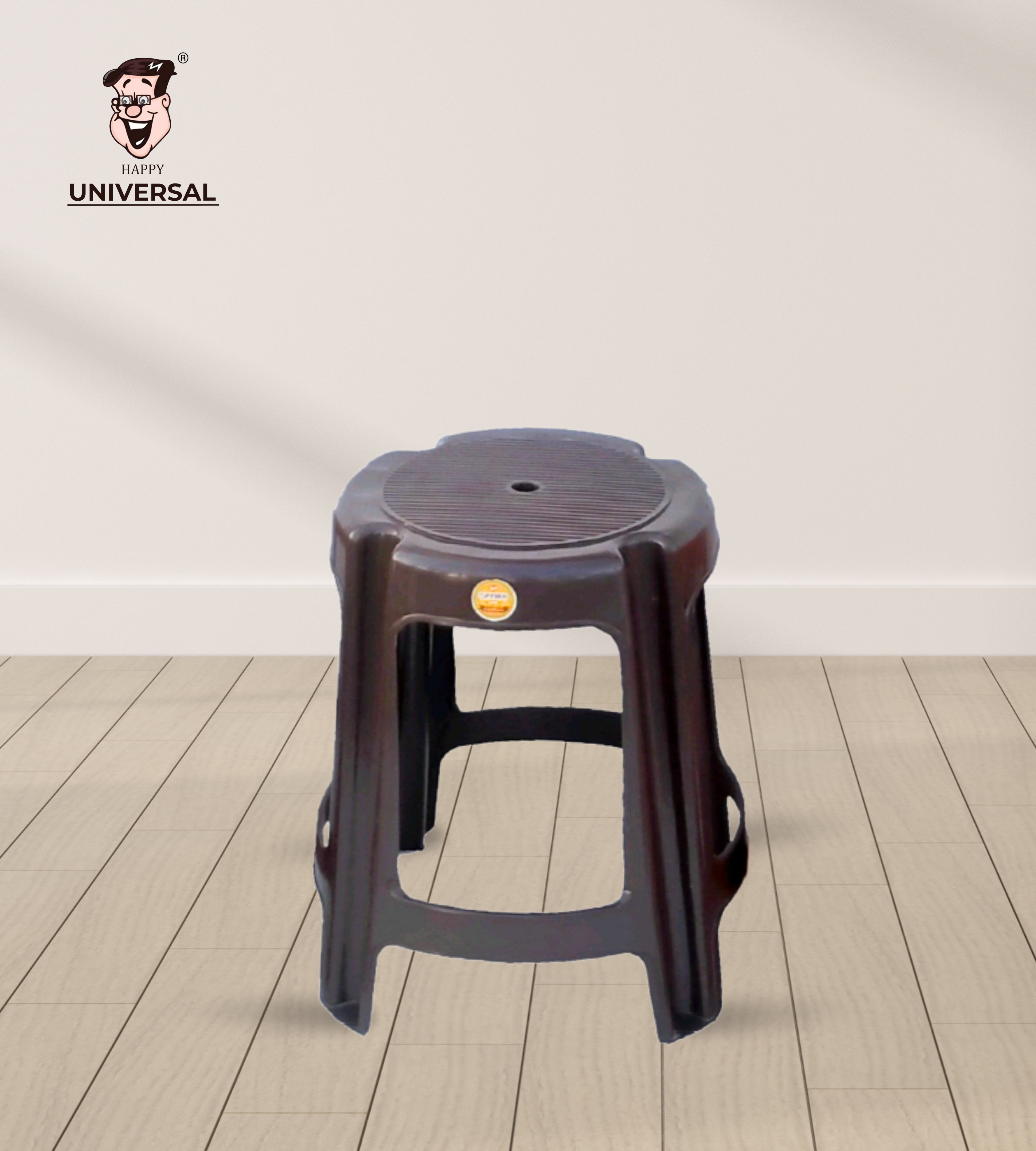 Spark Round Stool (Brown)